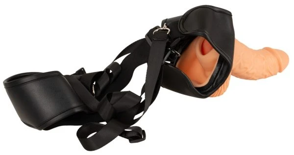 Realistixxx Strap-On Hollow mit hohlem Dildo für Paare, hautfarben hell