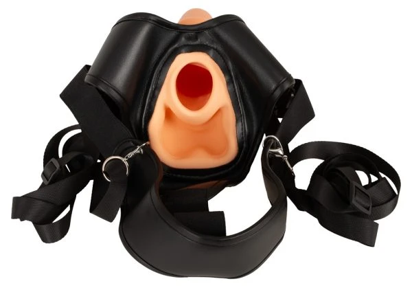 Realistixxx Strap-On Hollow mit hohlem Dildo für Paare, hautfarben hell