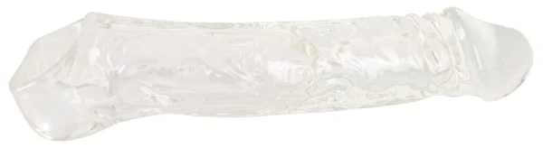 Crystal Clear RC Vibrating Ext Penisverlängerung mit Vibration, schwarz
