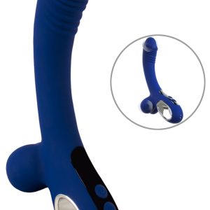 Sweet Smile Vibrator mit Vibro-Hoden und Display blau Sweet Smile Vibrator mit Vibro-Hoden und Display blau – Bild 2