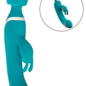 Sweet Smile 3in1 Vibrator Massagestab und Rabbit türkis Sweet Smile 3in1 Vibrator Massagestab und Rabbit türkis – Bild 2