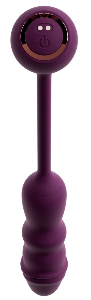 JAVIDA Vibrating + Thrusting Bullet Vibrator mit Stoßfunktion, Silikon, lila