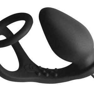 Rocks Off Penis-/Hodenring mit Vibro-Analplug RO-ZEN-Black schwarz Rocks Off Penis-/Hodenring mit Vibro-Analplug RO-ZEN-Black schwarz – Bild 2