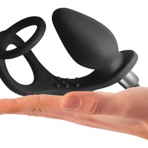 Rocks Off Penis-/Hodenring mit Vibro-Analplug RO-ZEN-Black schwarz Rocks Off Penis-/Hodenring mit Vibro-Analplug RO-ZEN-Black schwarz – Bild 4