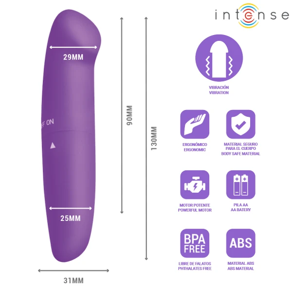 Intense G-Punkt-Vibrator Phil, lila, 13 cm Intense G-Punkt-Vibrator Phil, lila, 13 cm