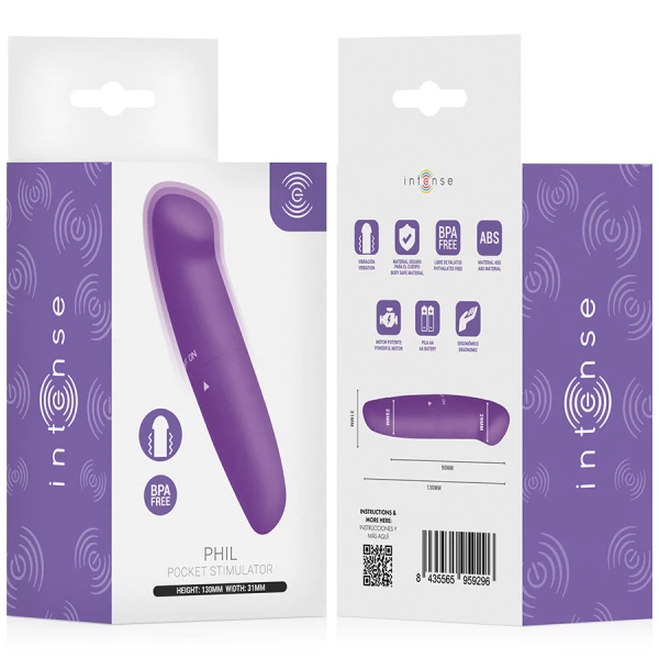 Intense G-Punkt-Vibrator Phil, lila, 13 cm Intense G-Punkt-Vibrator Phil, lila, 13 cm