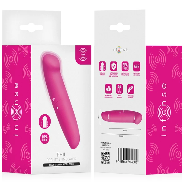 Intense G-Punkt-Vibrator Phil, 13 cm, rosa Intense G-Punkt-Vibrator Phil, 13 cm, rosa
