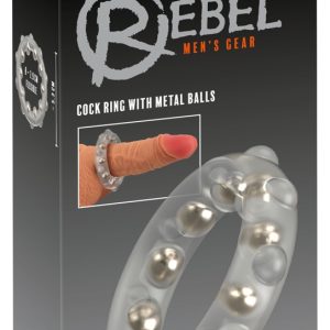 Rebel Cock Ring mit Metallkugeln, Silikon transparent Rebel Cock Ring mit Metallkugeln, Silikon transparent – Bild 1