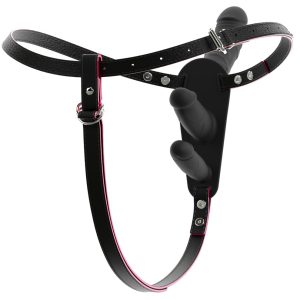 You2Toys Strap-On Double Inside mit 3 Vibratoren, schwarz You2Toys Strap-On Double Inside mit 3 Vibratoren, schwarz – Bild 4