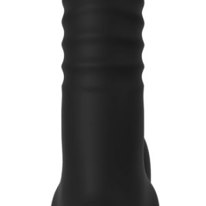 Strapless Strap-On Thrusting RC Doppelvibrator mit Stoßfunktion, schwarz Strapless Strap-On Thrusting RC Doppelvibrator mit Stoßfunktion, schwarz – Bild 5